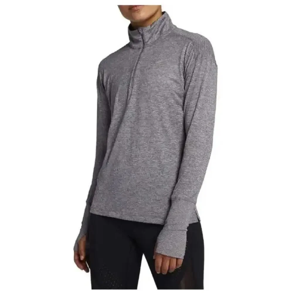 NIKE Women’s Element 1/2 Zip Running Top Smoke Grey CU3220 084 - XL New - Picture 1 of 3